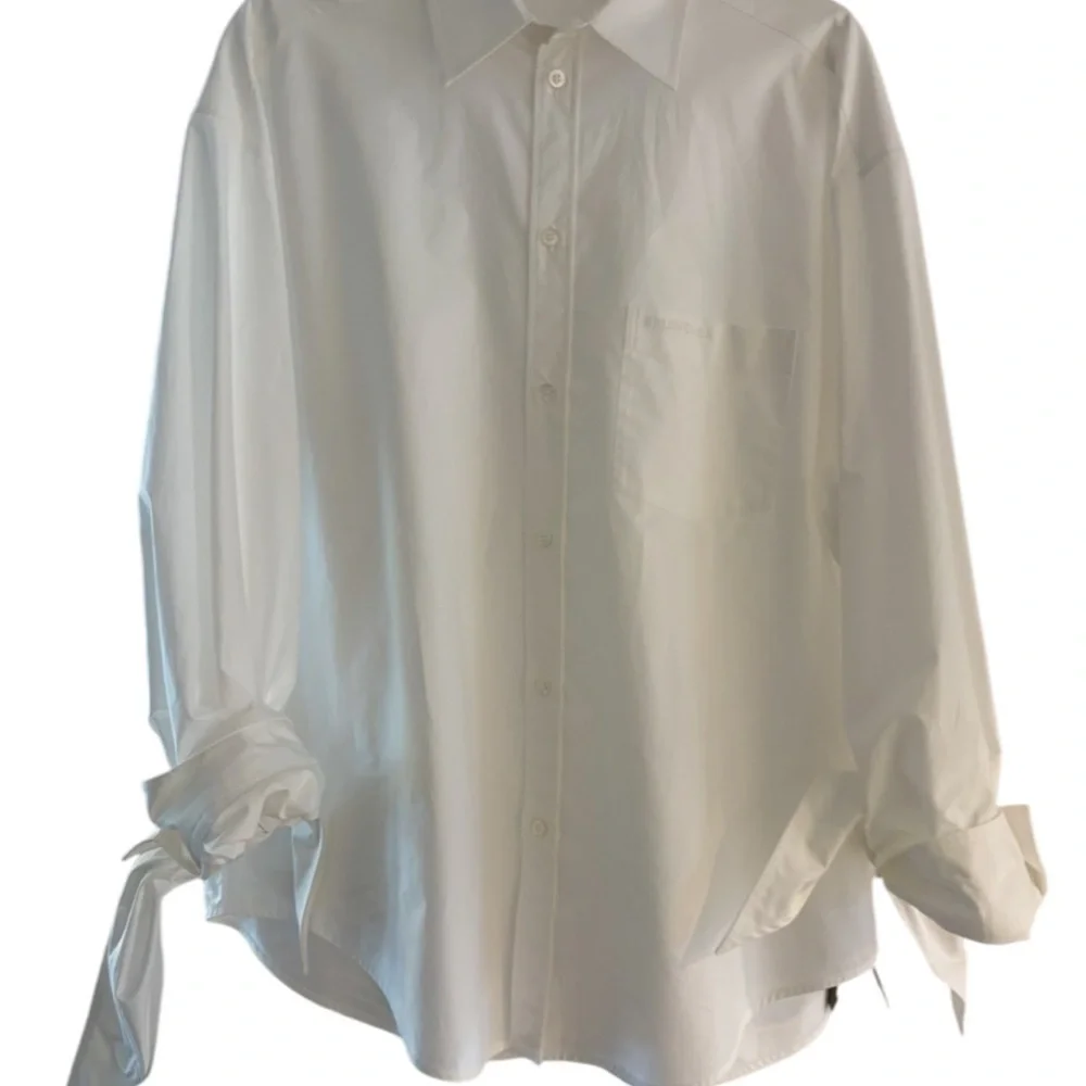 Balenciaga Knotted Cuff Blouse NWT - Picture 3 of 13